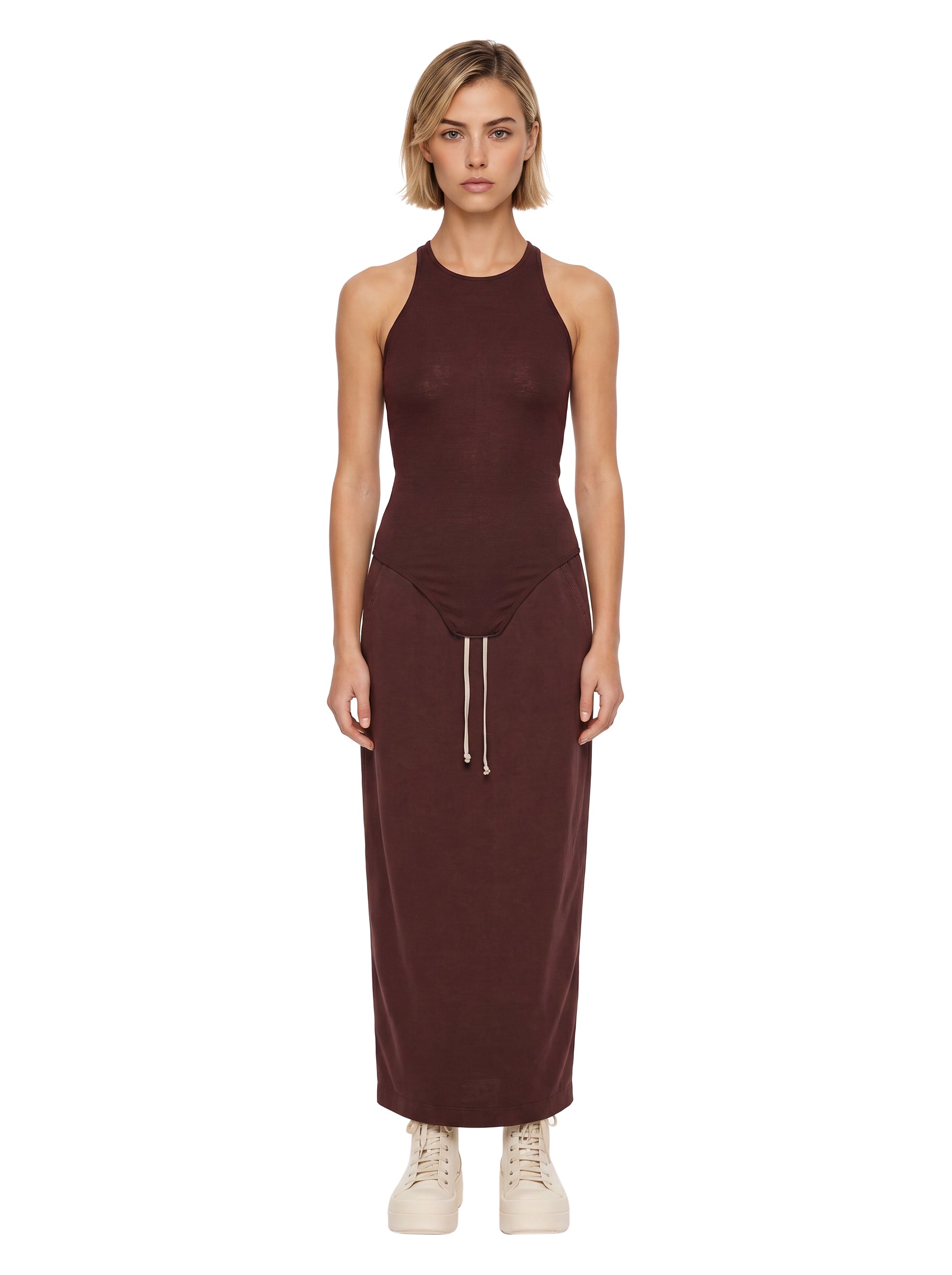 Tank top in bordeaux 