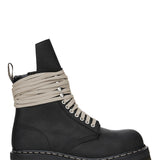 Stivali in pelle Quad sole in nero 