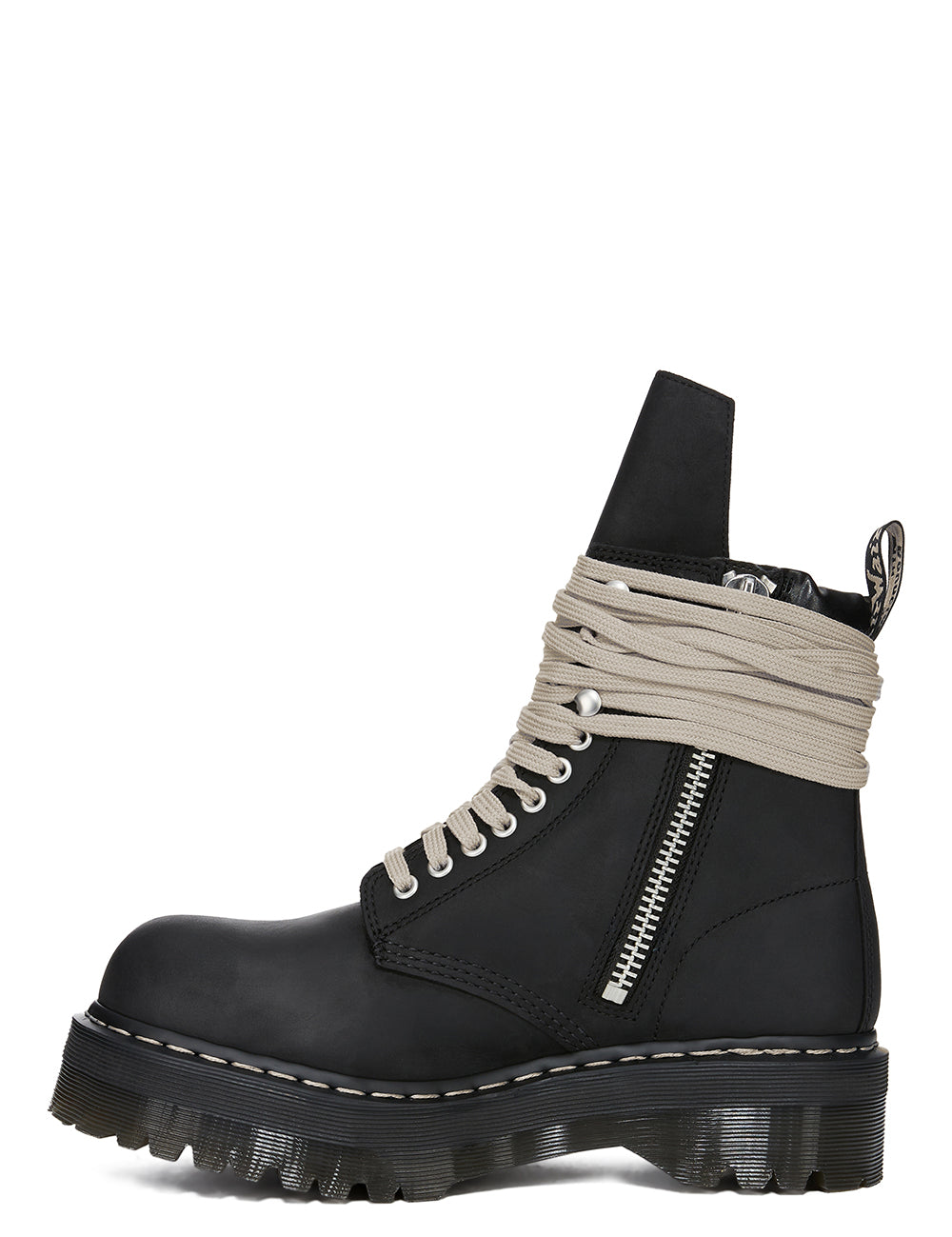 Stivali in pelle Quad sole in nero 