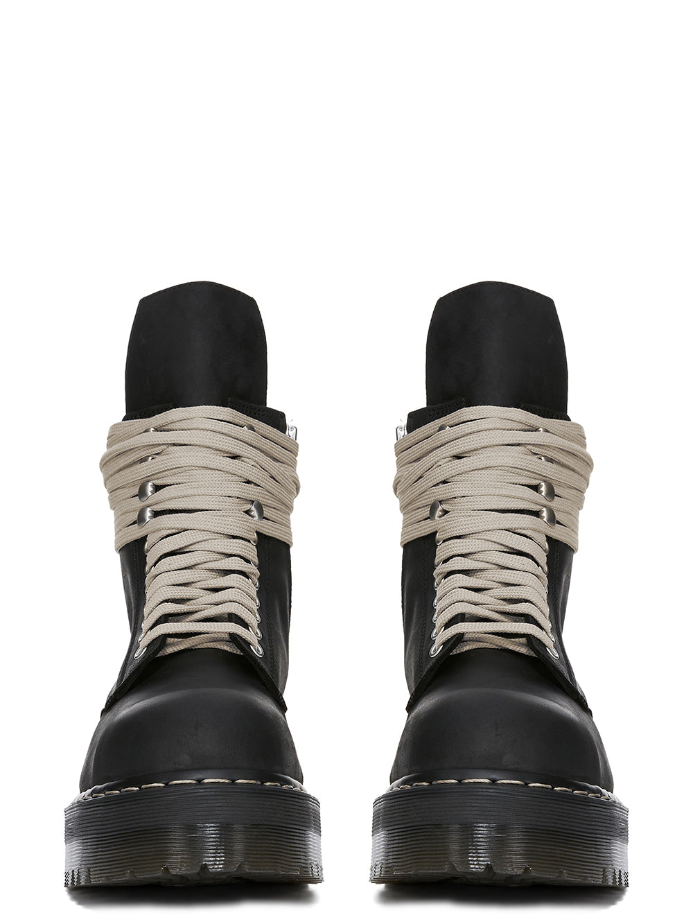 Stivali in pelle Quad sole in nero 