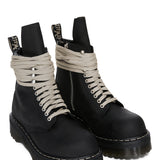 Stivali in pelle Quad sole in nero 