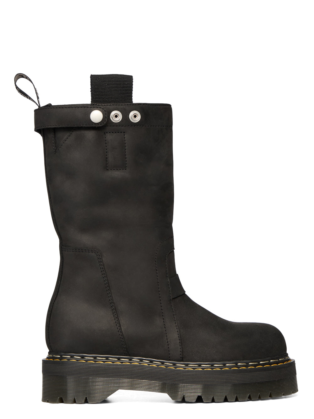 Stivali quad sole in pelle in nero 
