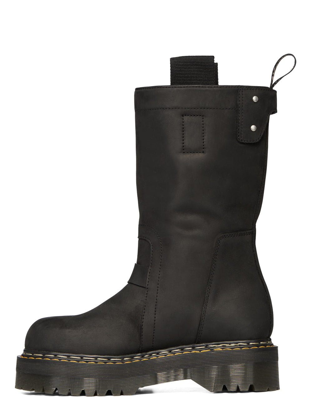 Stivali quad sole in pelle in nero 