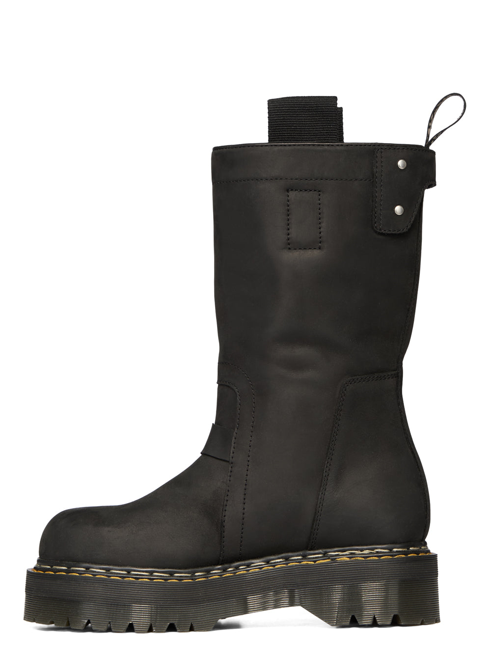 Stivali quad sole in pelle in nero 