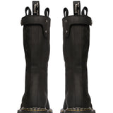 Stivali quad sole in pelle in nero 