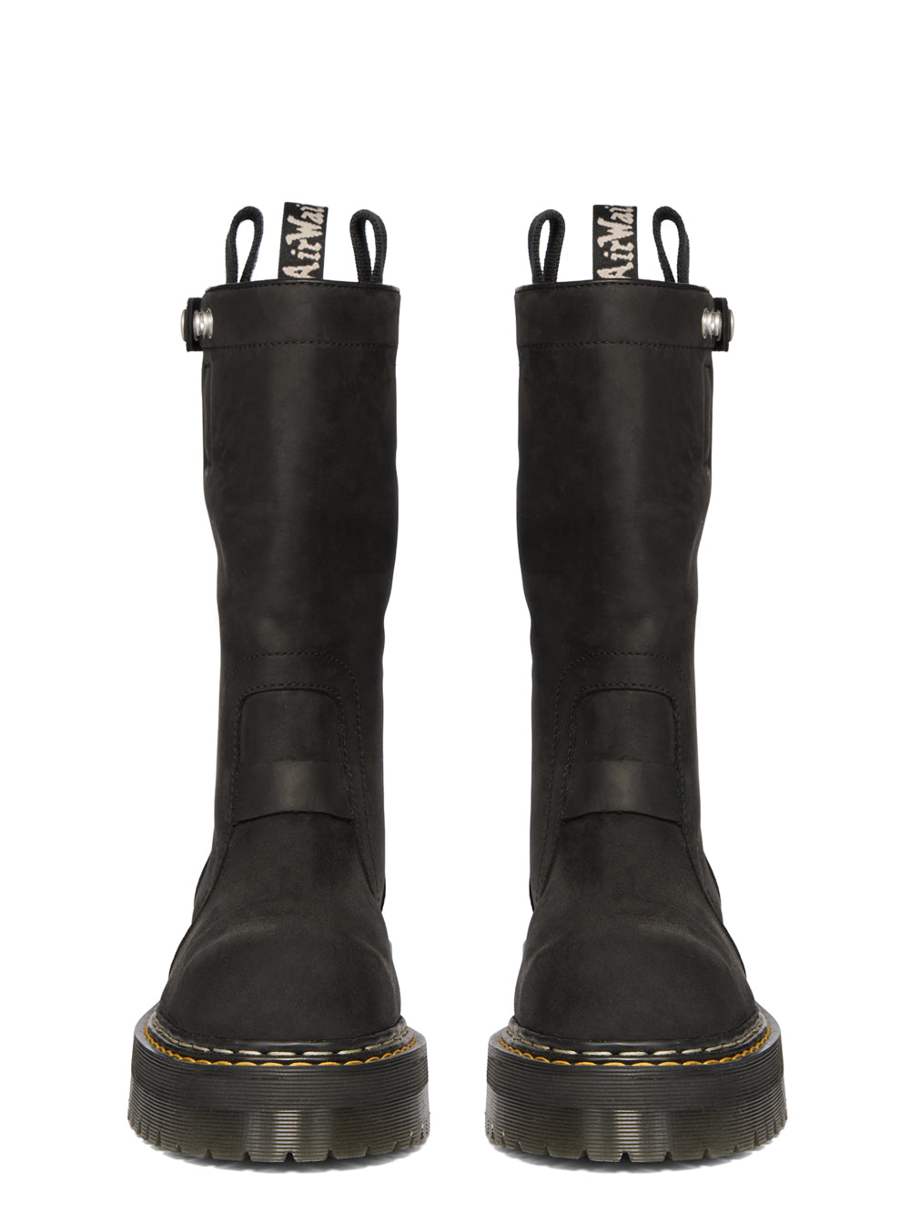 Stivali quad sole in pelle in nero 