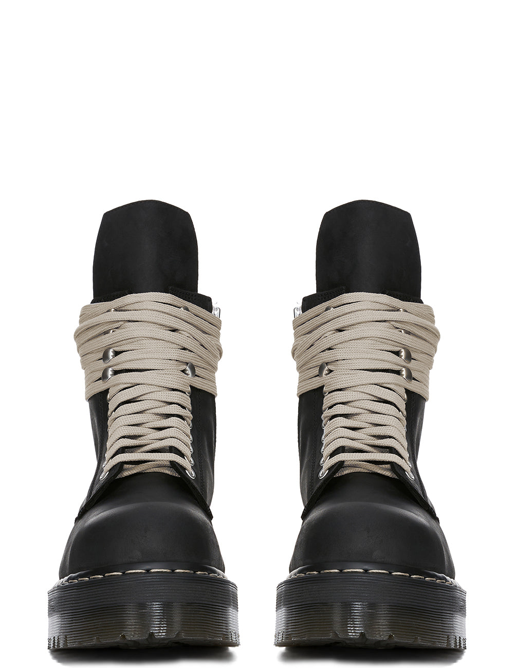 Stivali in pelle Quad sole in nero 