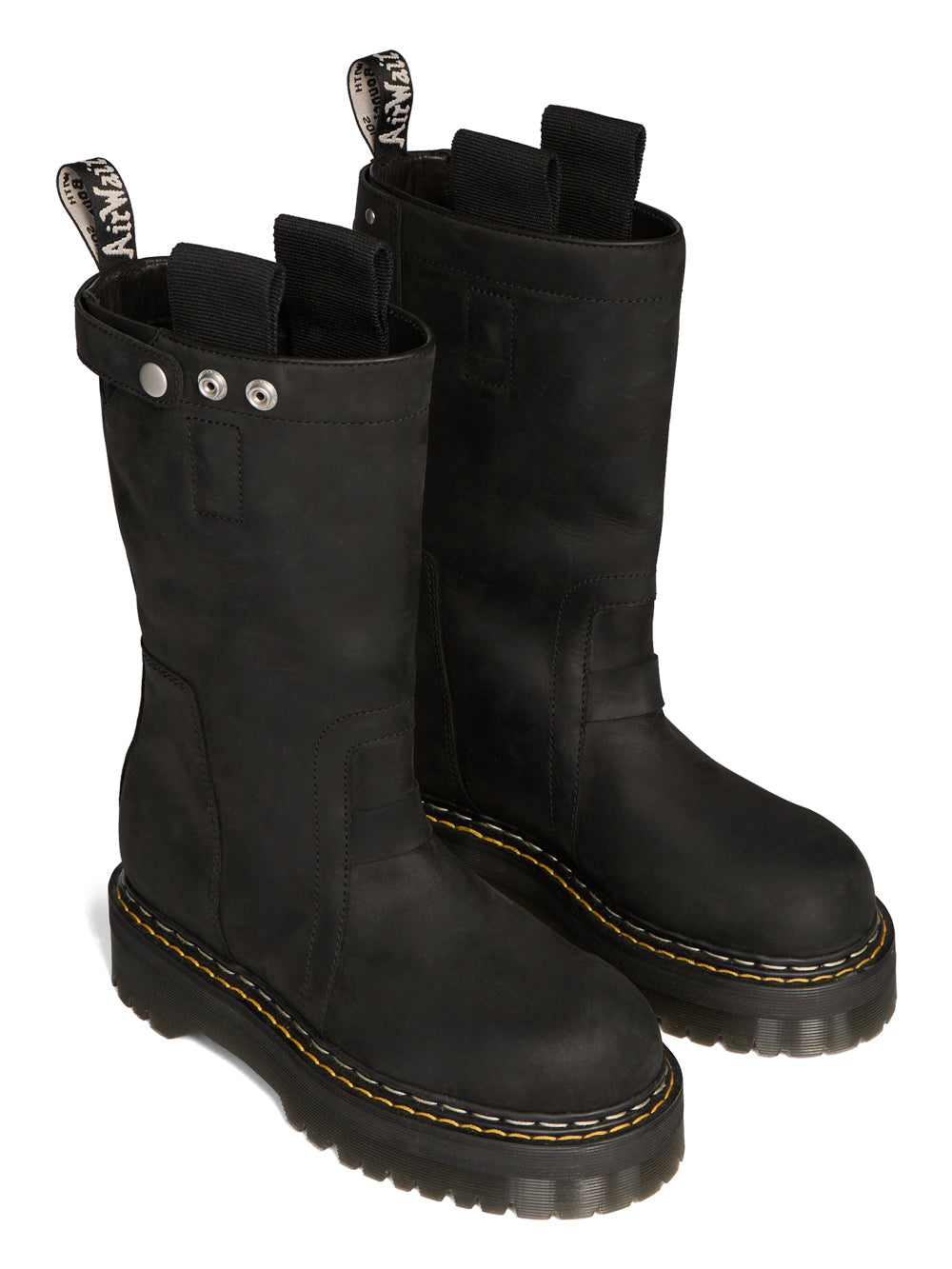 Stivali quad sole in pelle in nero 