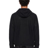 Felpa termica Awi con zip e in nero 