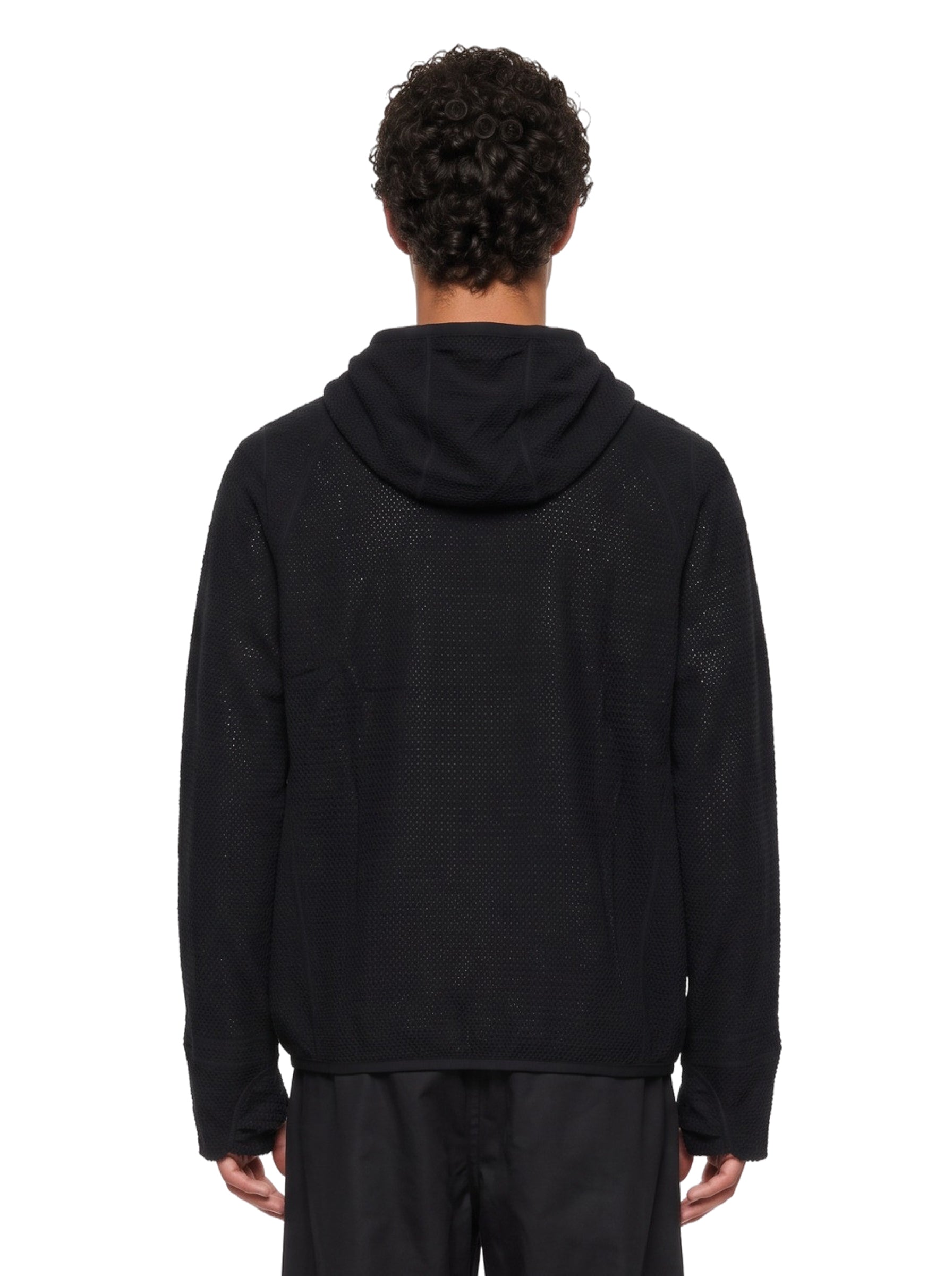 Felpa termica Awi con zip e in nero 