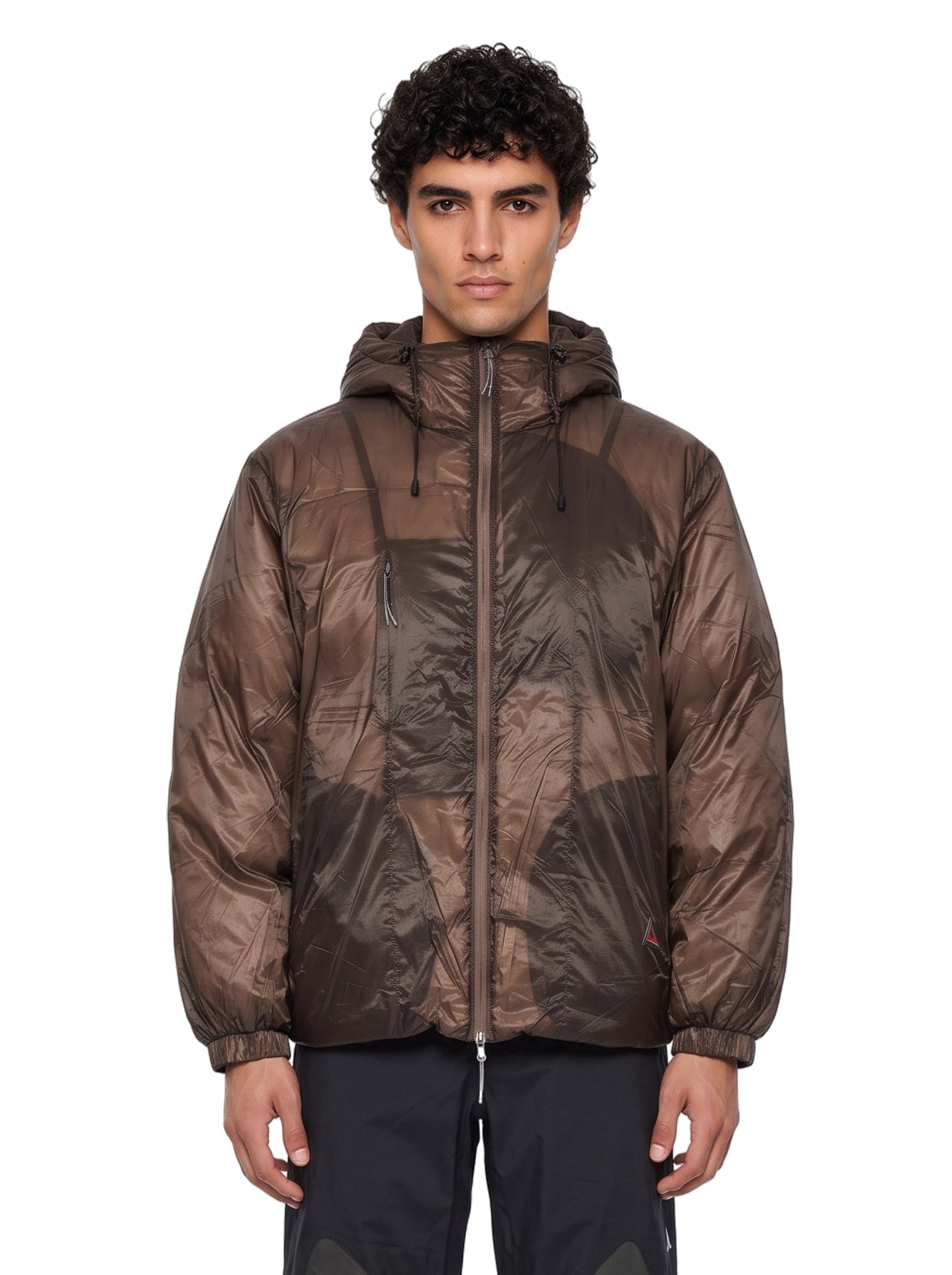 Piumino Smooth 800 fill power in marrone 