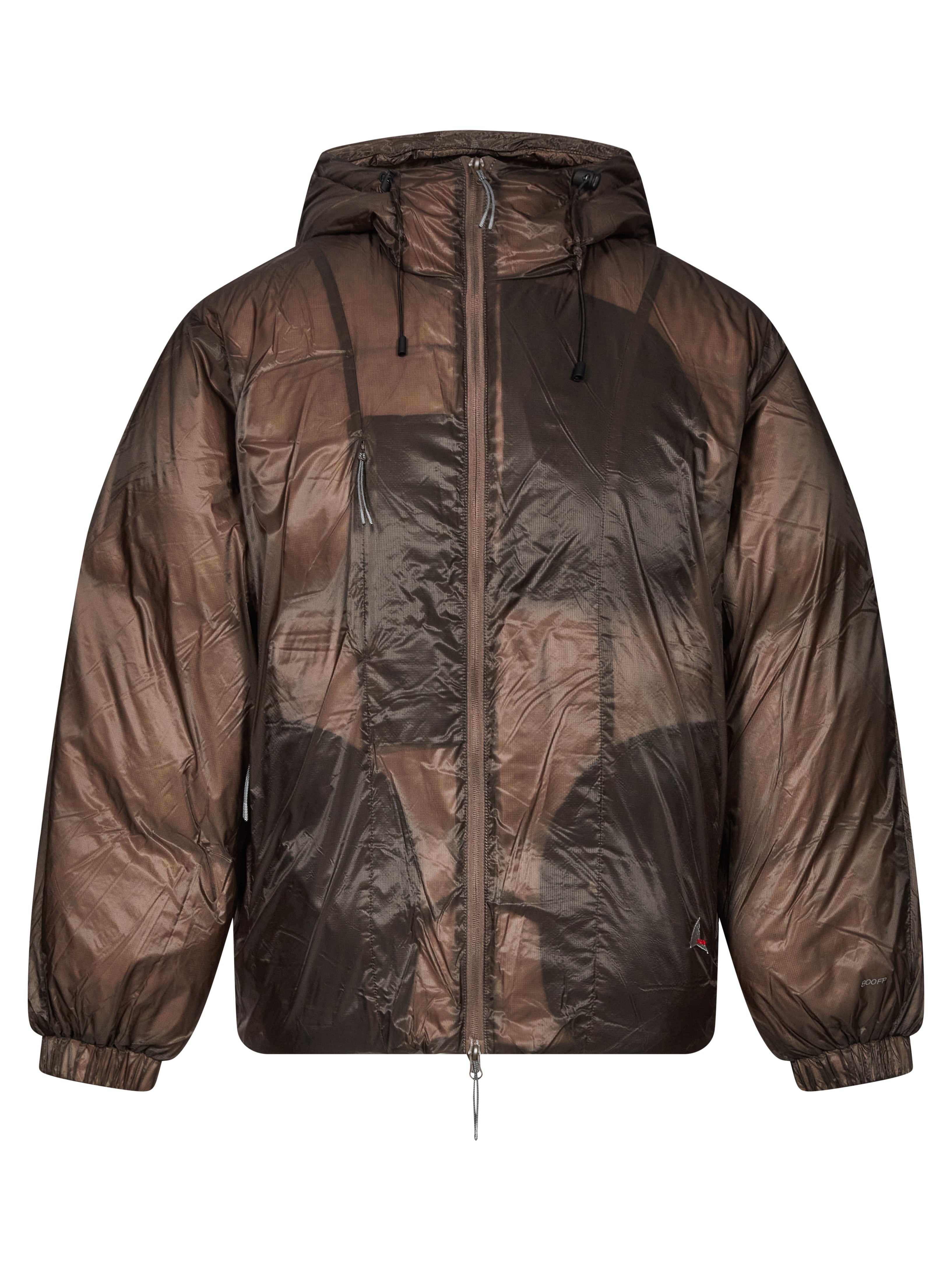 Piumino Smooth 800 fill power in marrone 