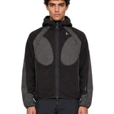 Felpa con zip Ocular in nero 