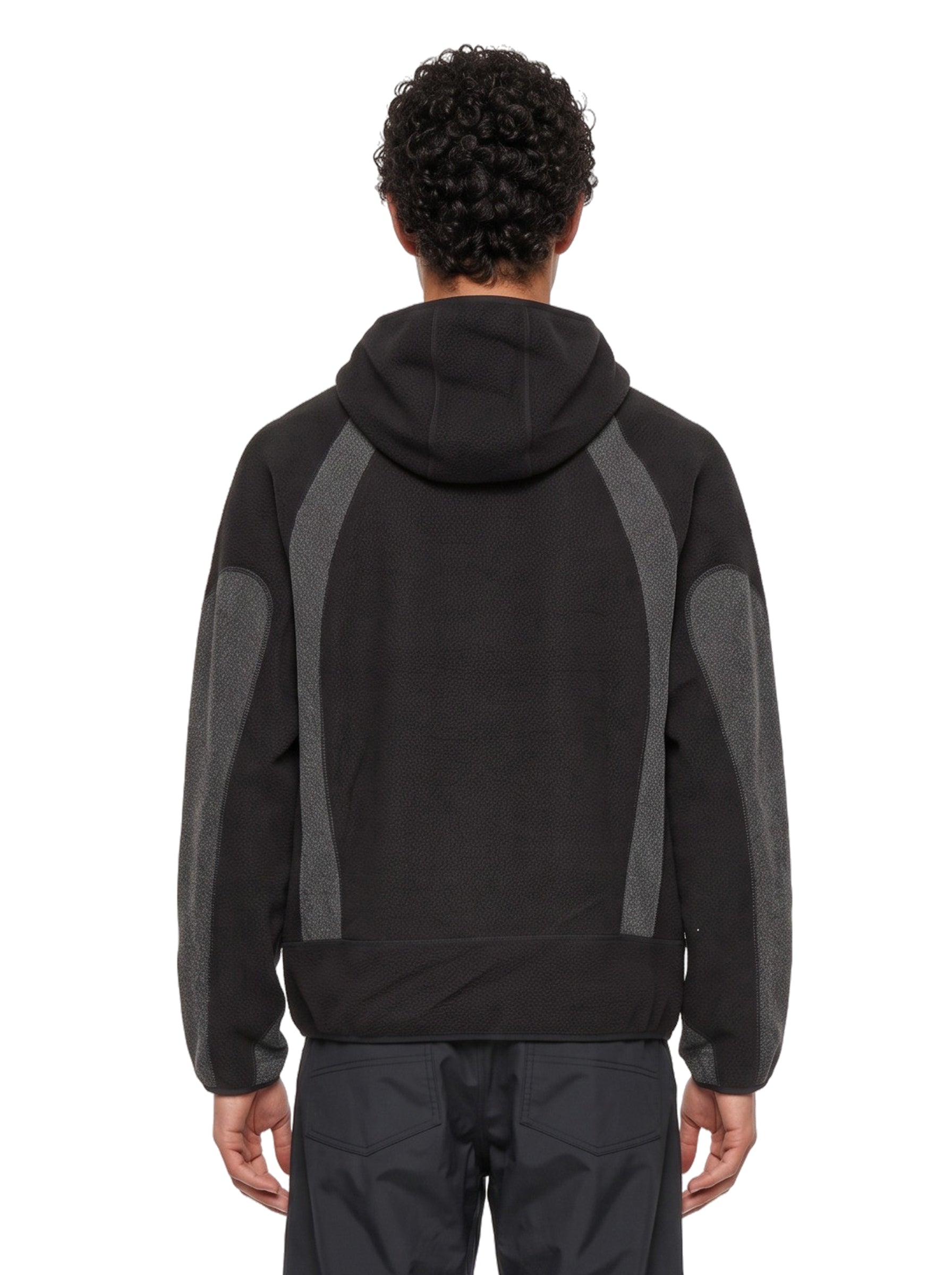Felpa con zip Ocular in nero 