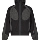 Felpa con zip Ocular in nero 