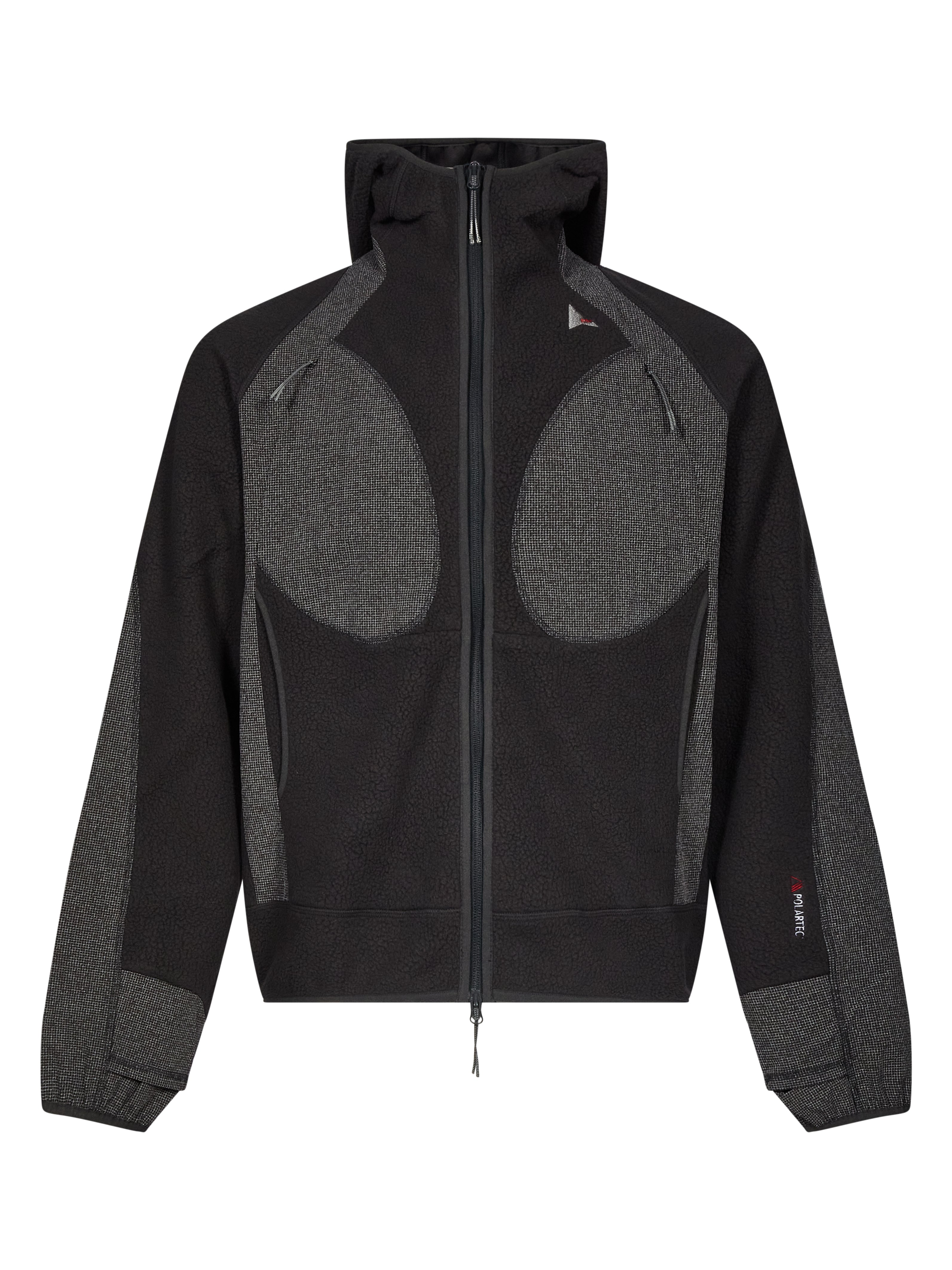 Felpa con zip Ocular in nero 