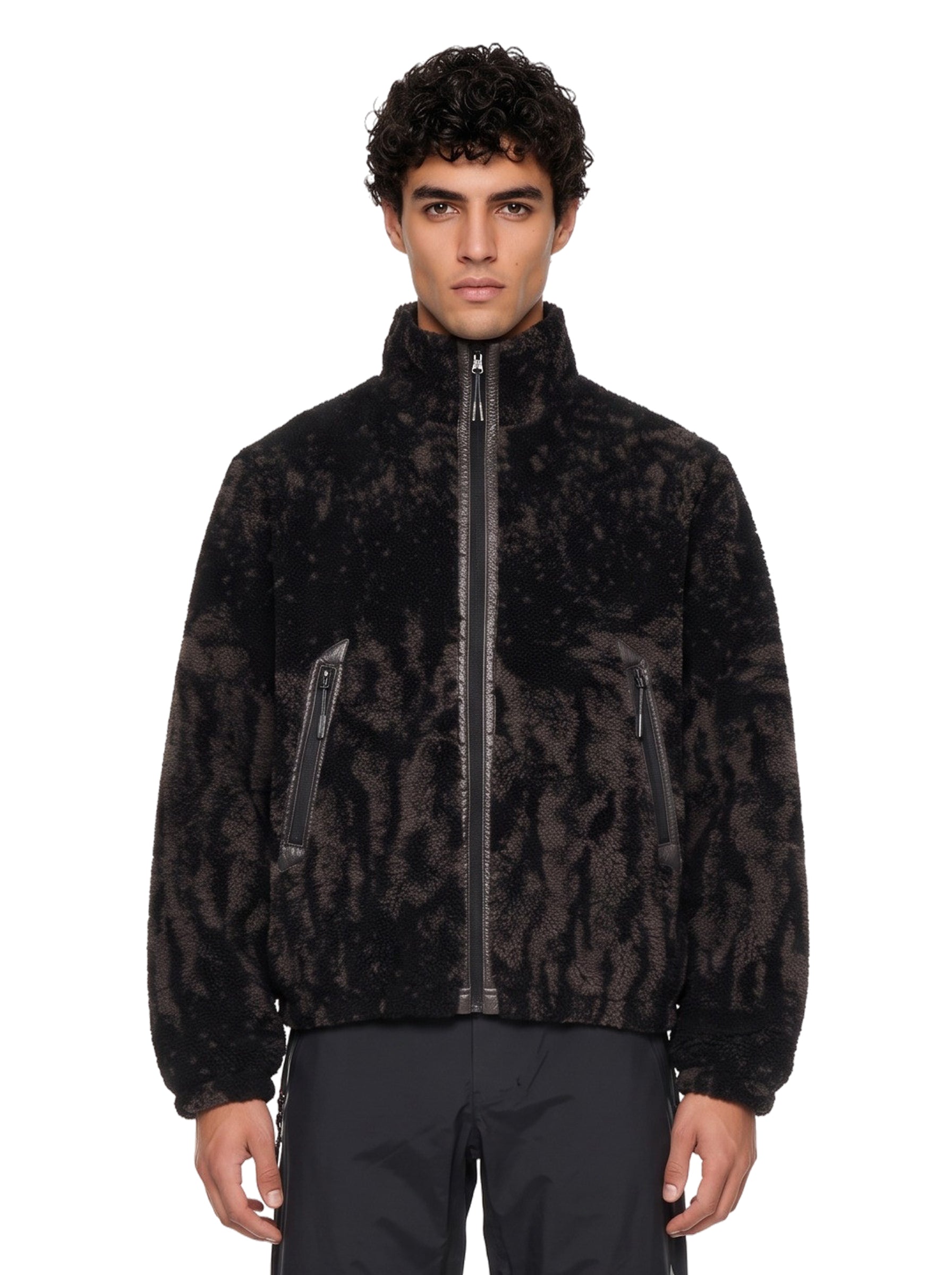 Giacca Ewe in pile marrone 