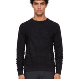 Maglia Wama merino 3D in nero 
