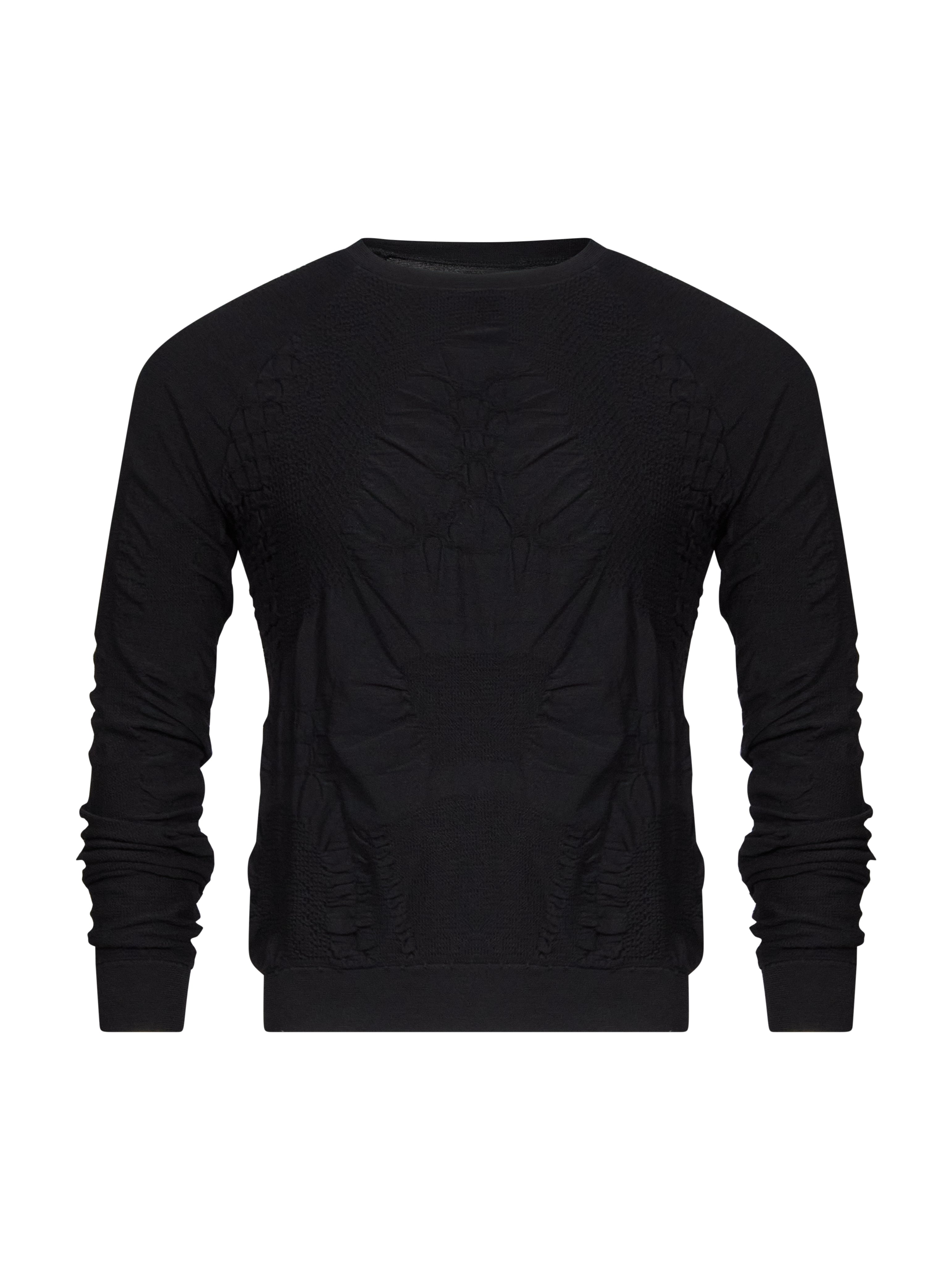 Maglia Wama merino 3D in nero 