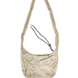 Borsa a tracolla Laki Packable Knot in avorio 