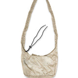 Borsa a tracolla Laki Packable Knot in avorio 
