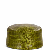 Cappello Croco Pillbox in verde 