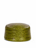 Croco Pillbox Hat in green