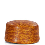 Cappello Croco Pillbox in marrone 