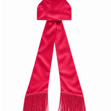 Foulard satinato in rosso 