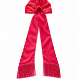 Foulard satinato in rosso 