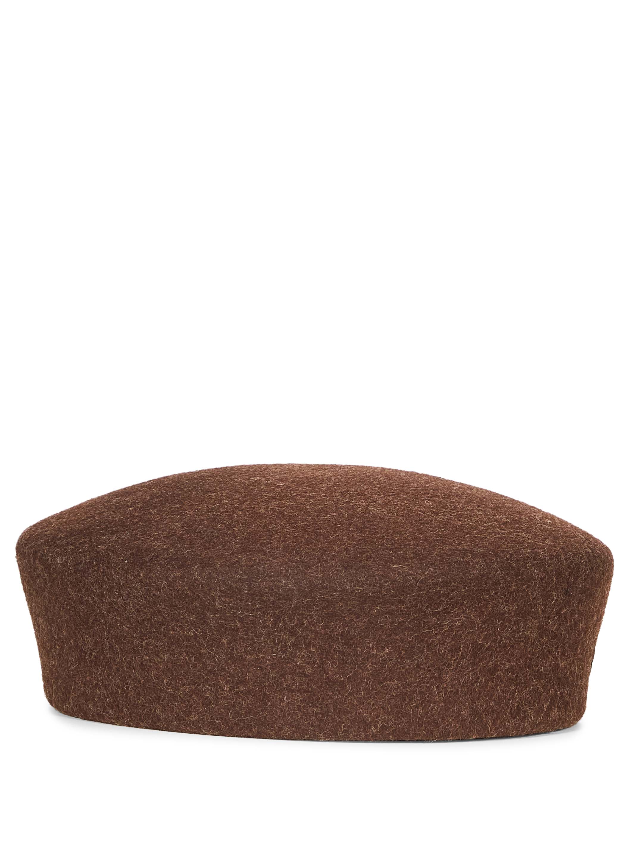 Cappello a tamburello in marrone 