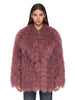 Pink fur jacket