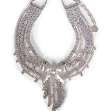 Collana con cristalli in argento 