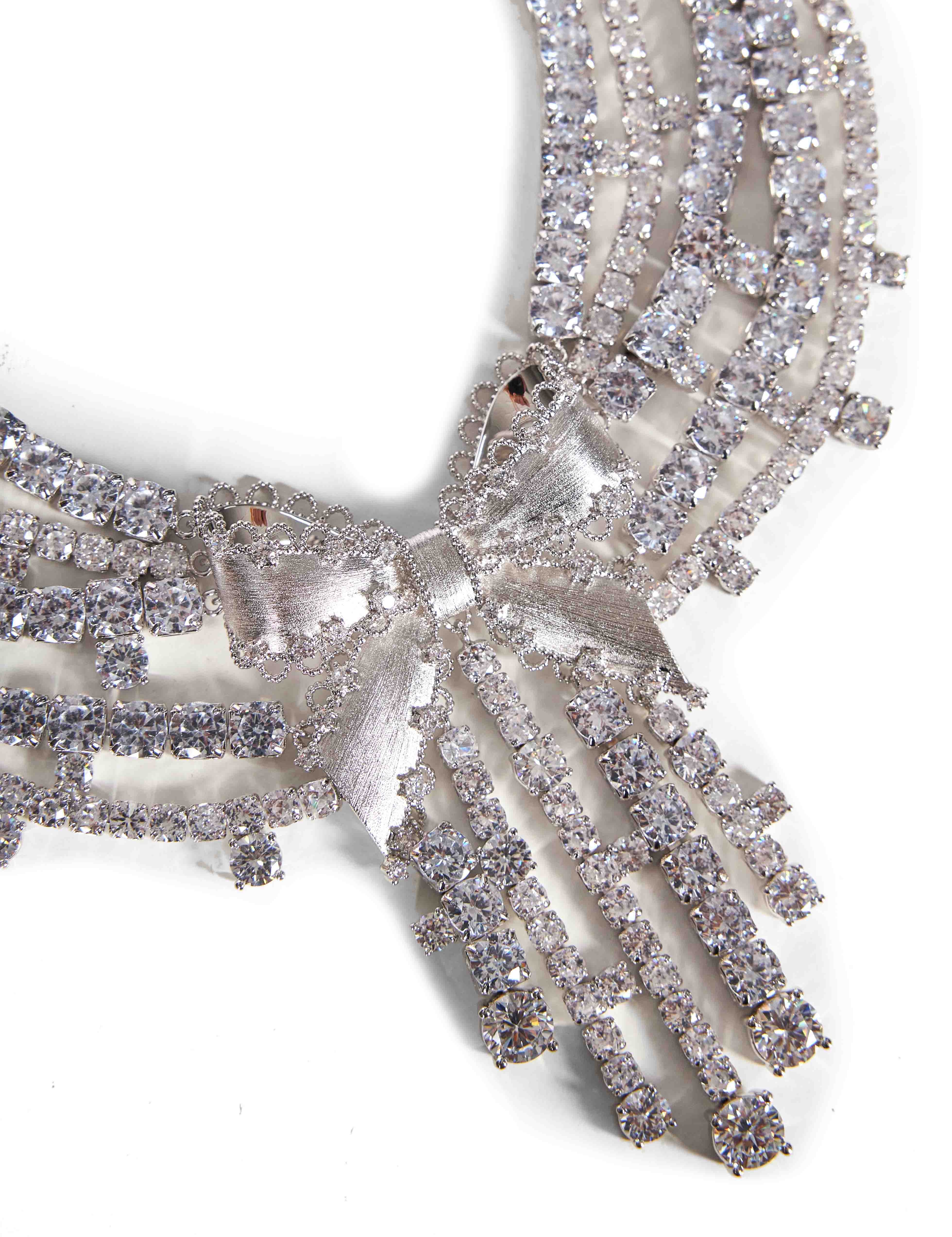 Collana con cristalli in argento 