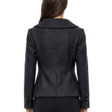 Cappotto corto doppiopetto in grigio 