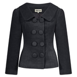 Cappotto corto doppiopetto in grigio 