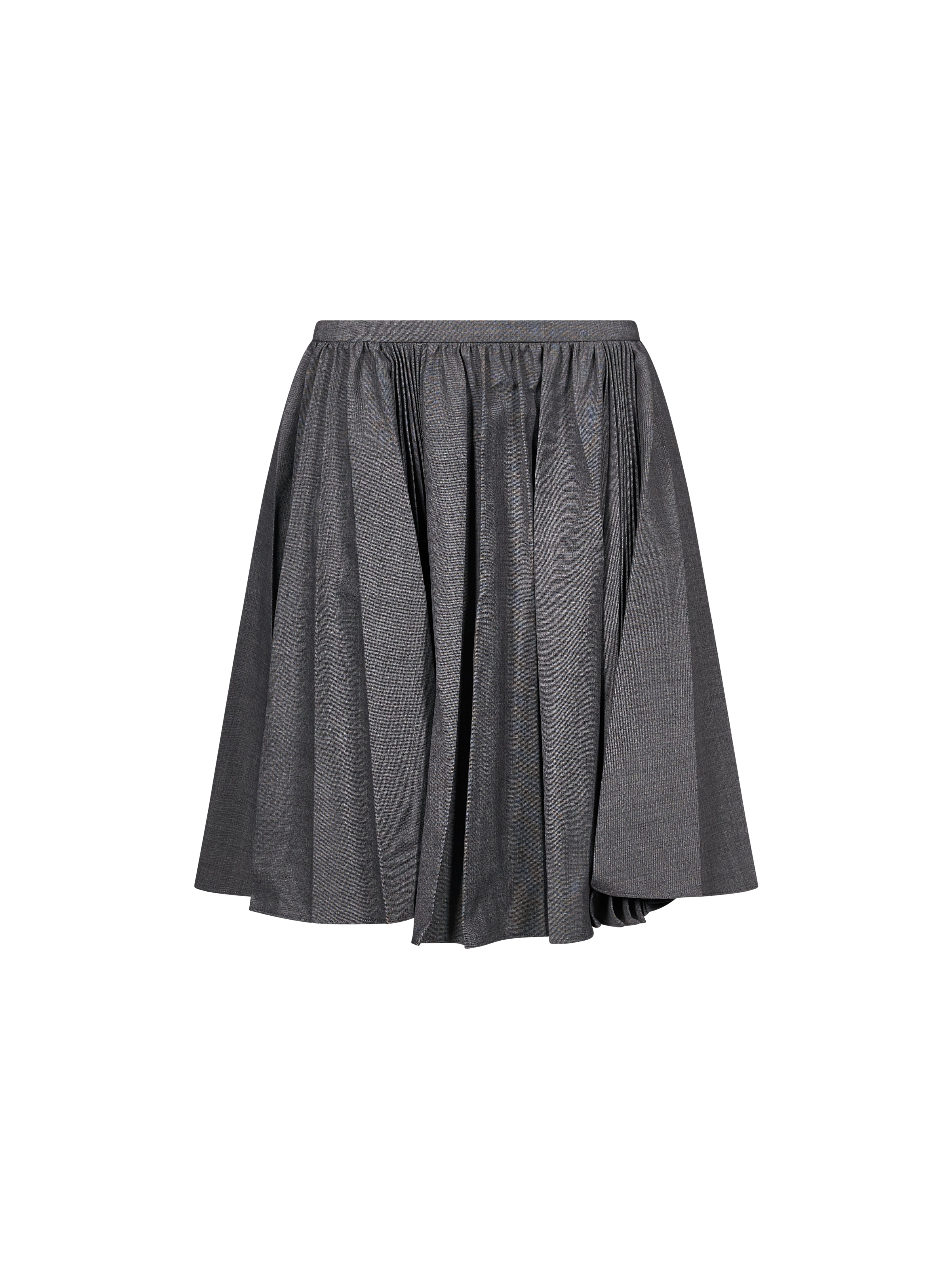 Gonna plissettata in grigio 