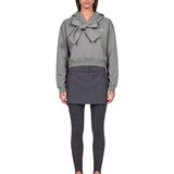 Felpa con fiocco in grigio 