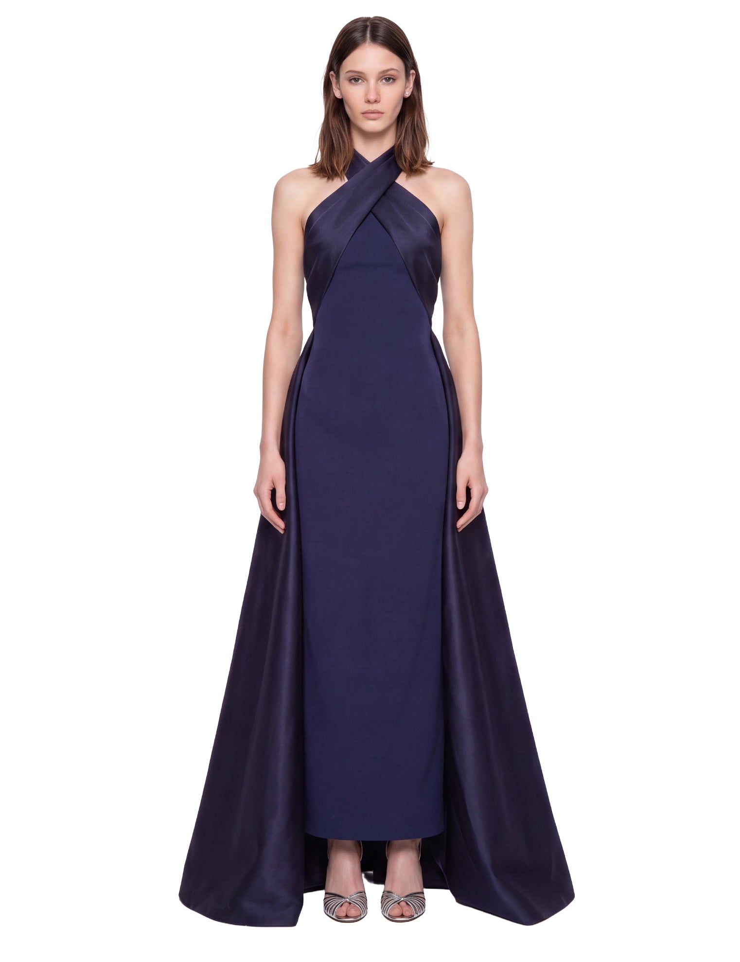 Abito maxi rumi in blu 