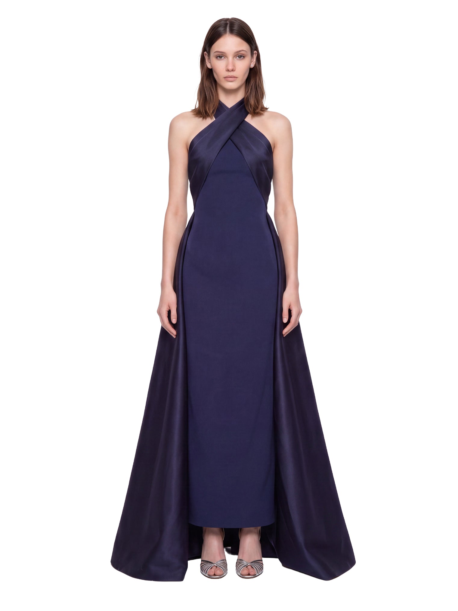 Abito maxi rumi in blu 