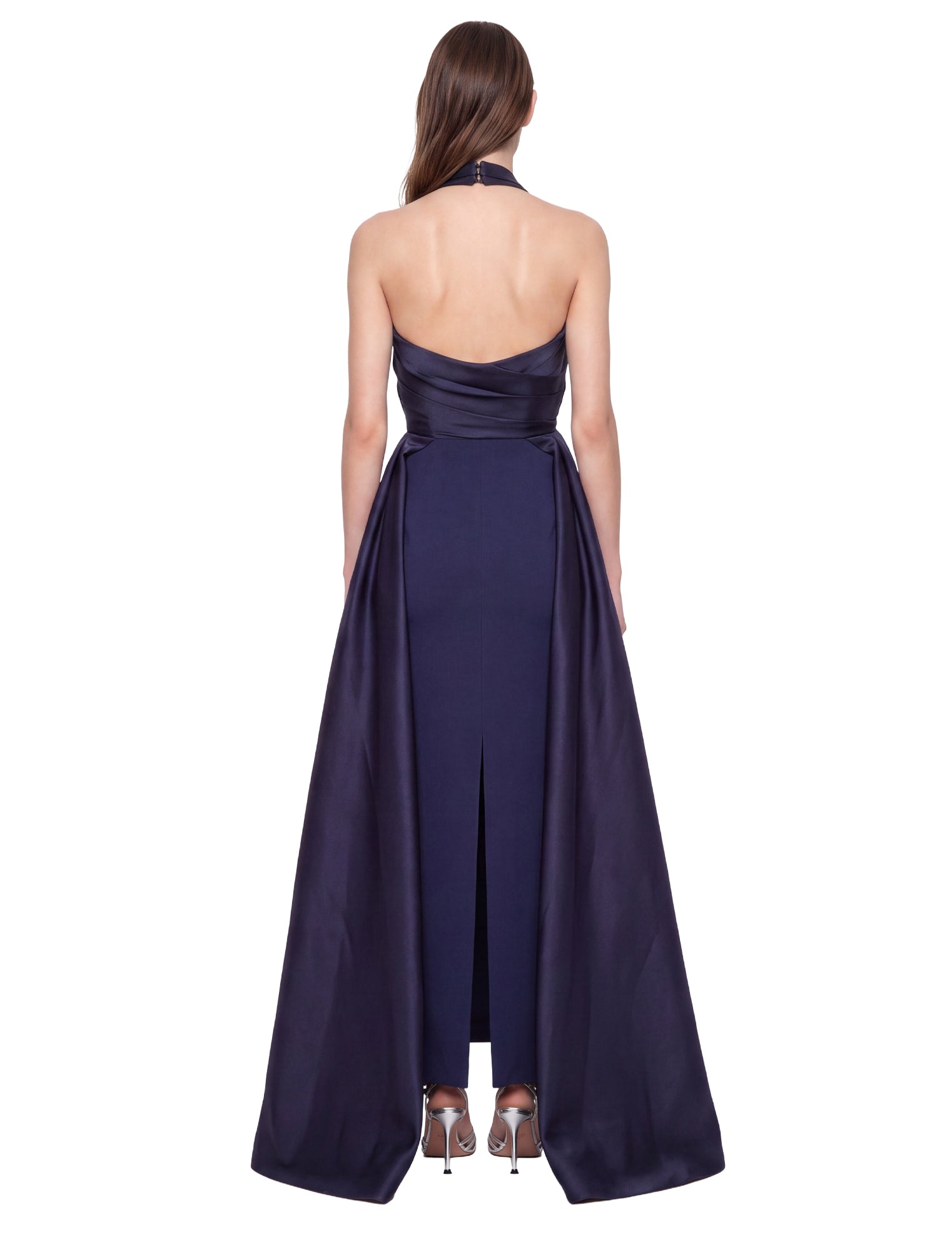 Abito maxi rumi in blu 