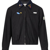 Giacca Coach con patch in nero 