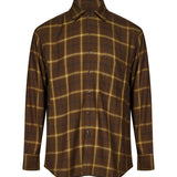 Camicia Still Life tartan in marrone 