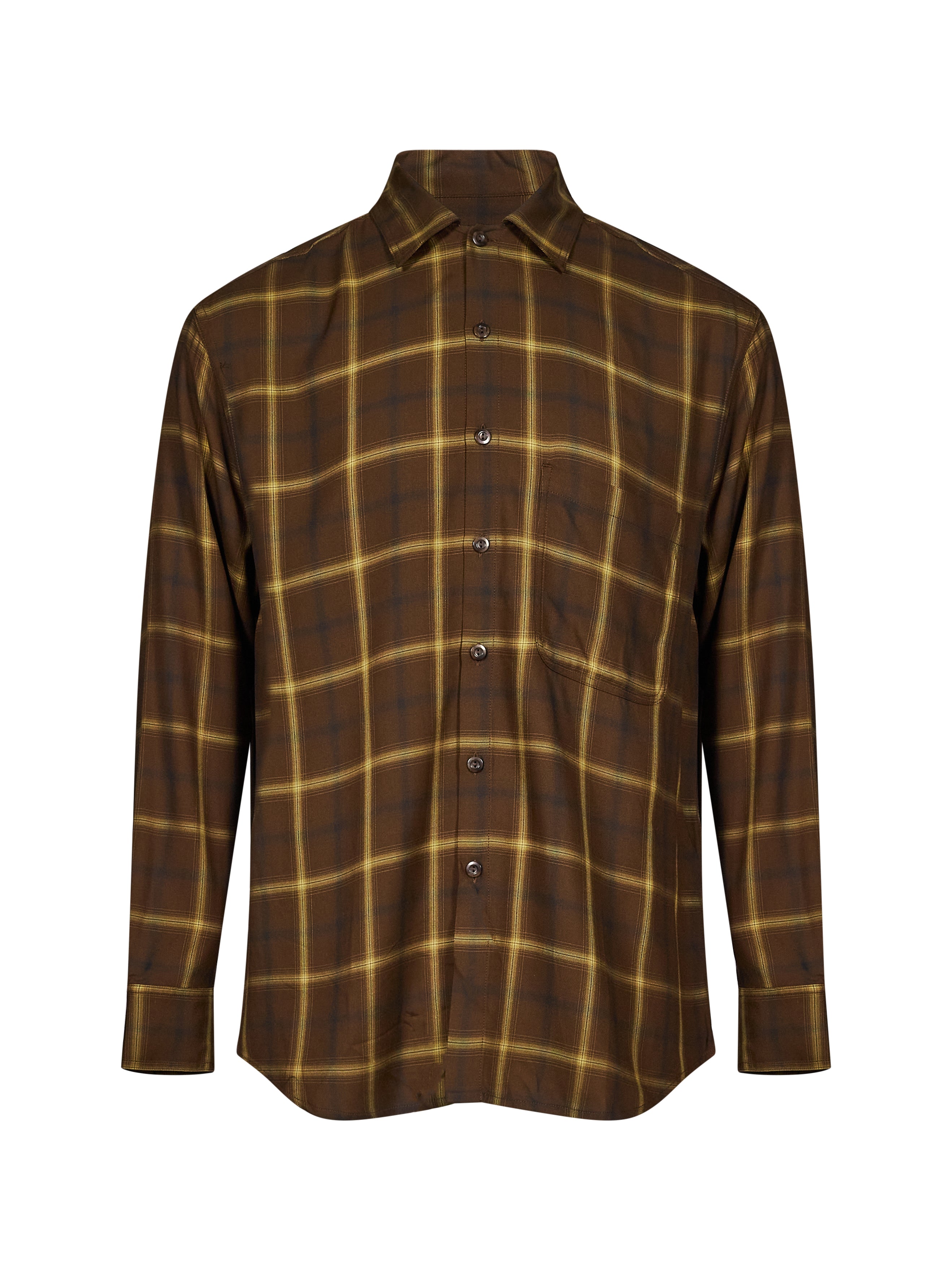 Camicia Still Life tartan in marrone 