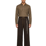 Pantaloni Relaxed Lounge in marrone 