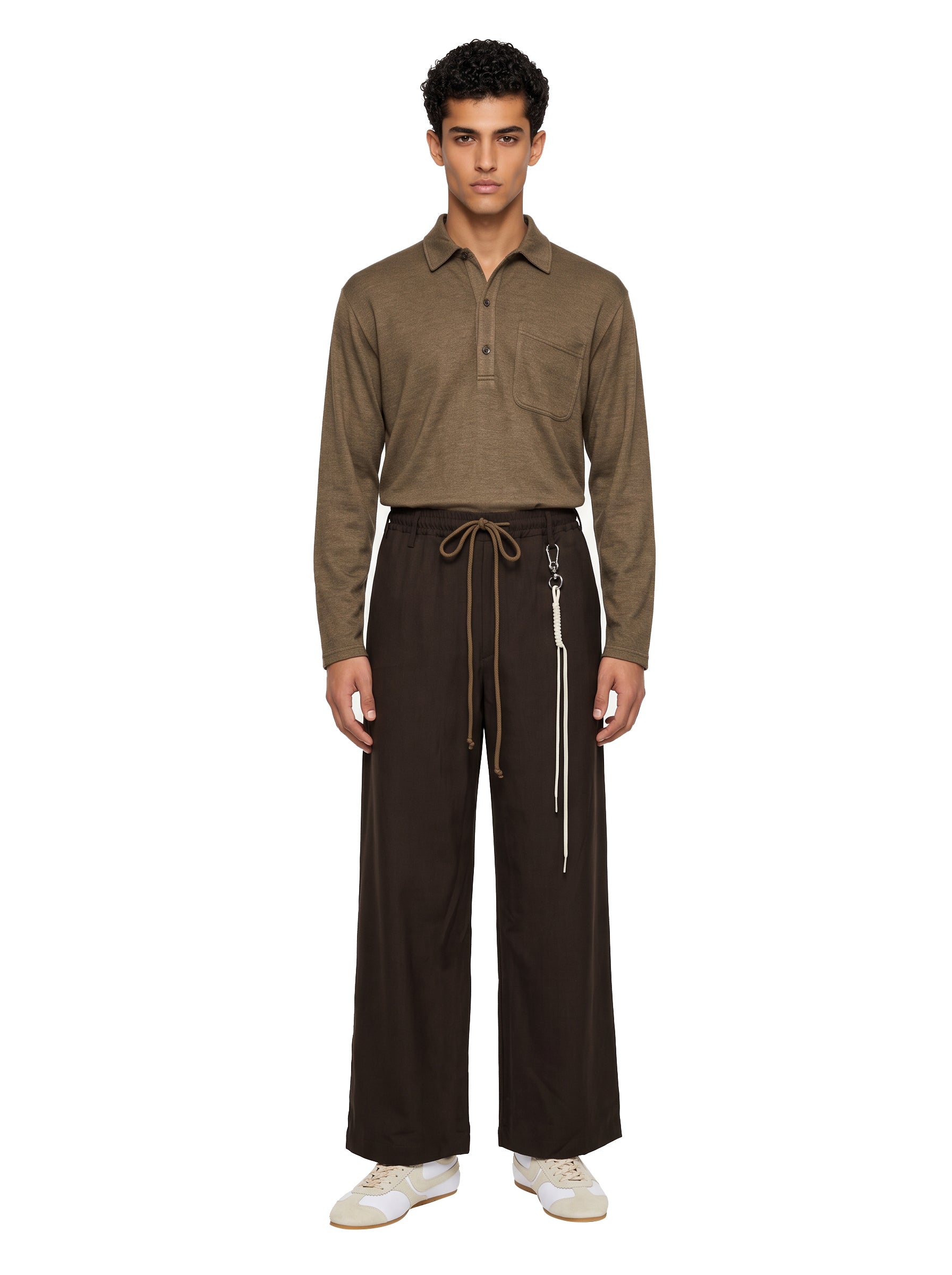 Pantaloni Relaxed Lounge in marrone 