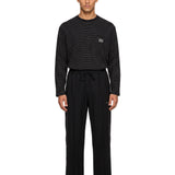 Pantaloni Tear Drop Track in nero 