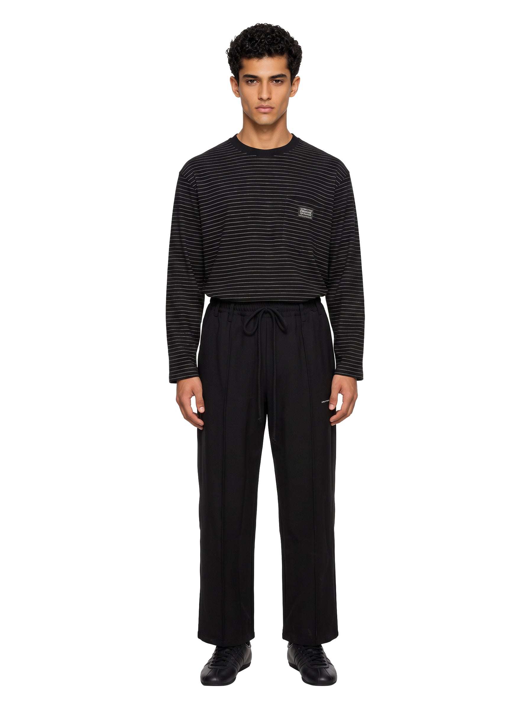 Pantaloni Tear Drop Track in nero 