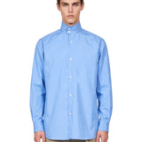 Camicia Stand Collar in azzurro 