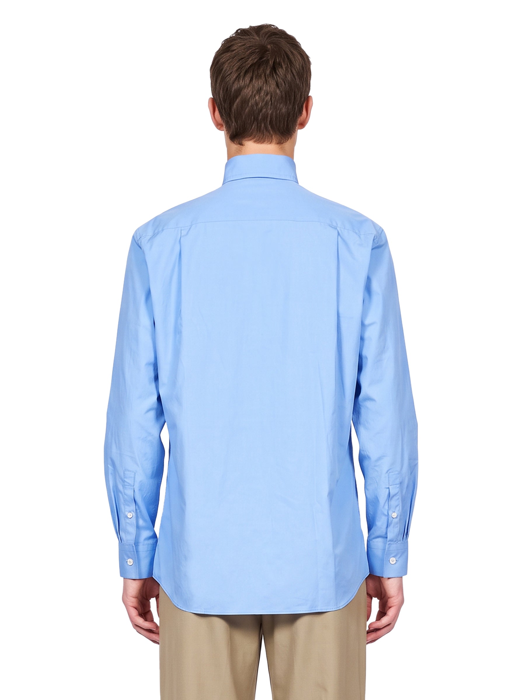 Camicia Stand Collar in azzurro 